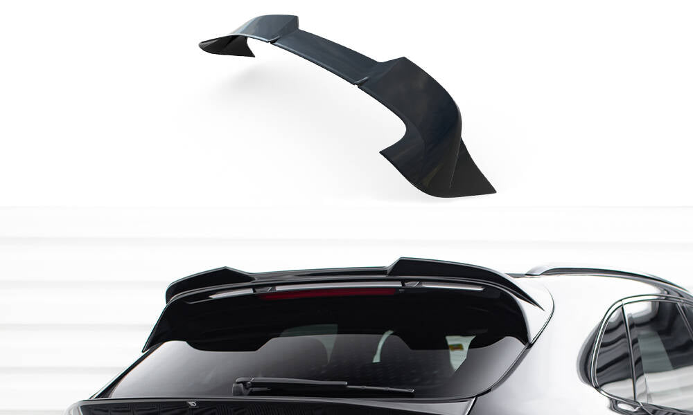 Höher Spoiler CAP 3D für Porsche Macan GTS Mk1 Facelift 2 schwarz Hochglanz