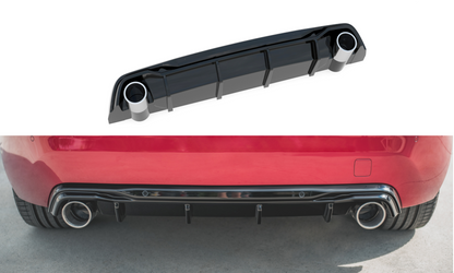 Diffusor Heck Ansatz + Endrohre für Peugeot 308 GT Mk2 Facelift