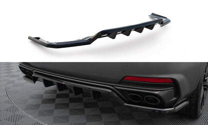 Mittlerer Cup Diffusor DTM Look Heck Ansatz für Maserati Levante Trofeo Mk1 schwarz Hochglanz