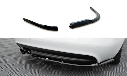 Heck Ansatz Flaps Diffusor für Jaguar XE R-Sport X760 schwarz Hochglanz