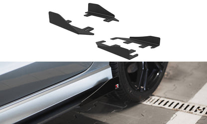 Seitenschweller Flaps für Audi S3 / A3 S-Line Limousine 8V schwarz Hochglanz