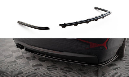 Diffusor Heck Ansatz für BMW 5er M-Paket F10 / F11 schwarz Hochglanz