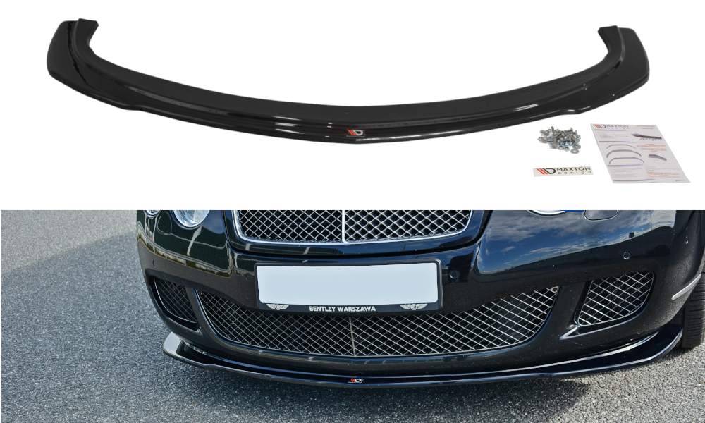 Front Ansatz V.1 für BENTLEY CONTINENTAL GT schwarz matt