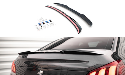 Spoiler CAP für Peugeot 508 GT Mk1 Facelift Carbon Look