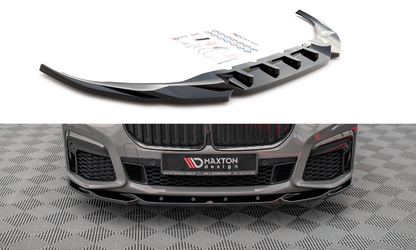 Front Ansatz V.2 für BMW 7 M-Paket G11 / G12 Facelift schwarz Hochglanz