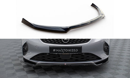 Front Ansatz V.2 für Opel Corsa F ( Mk6) schwarz Hochglanz