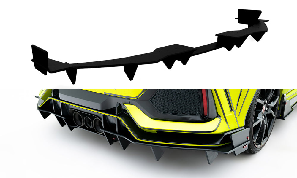 Robuste Racing Diffusor Heck Ansatz für Honda Civic X Type R