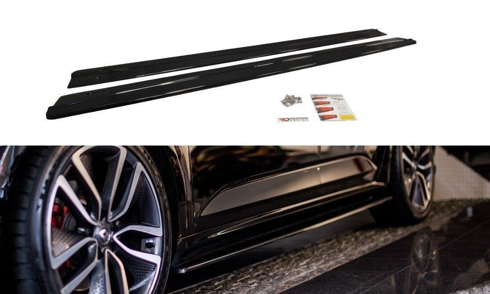 Seitenschweller Ansatz für Renault Talisman schwarz Hochglanz