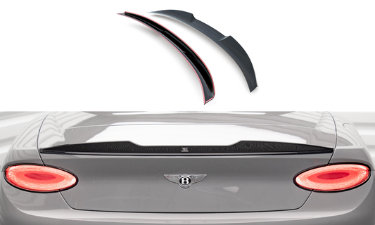 3D Spoiler CAP für Bentley Continental Convertible GT Mk3 schwarz Hochglanz