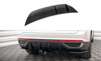 Diffusor Heck Ansatz für VW Atlas Cross Sport schwarz Hochglanz