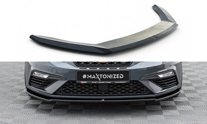 Front Ansatz V.2 für Seat Leon Cupra / FR Mk3 FL schwarz Hochglanz