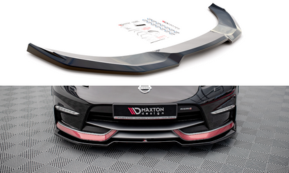 Front Ansatz V.3 für Nissan 370Z Nismo Facelift schwarz Hochglanz