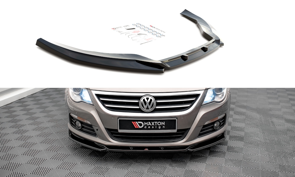 Front Ansatz V.4 für VW Passat CC schwarz Hochglanz