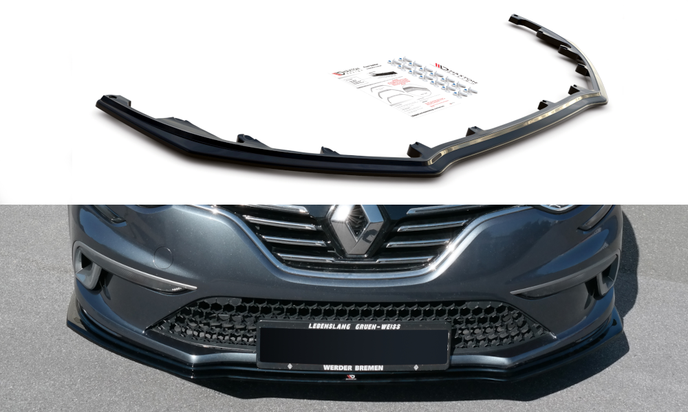 Front Ansatz für Renault Megane Mk.4 GT-Line schwarz Hochglanz