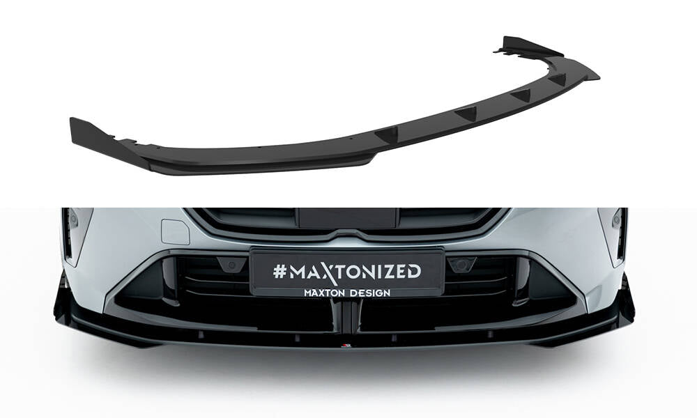 Street Pro Front Ansatz + Flaps für BMW M135i F70 schwarz Hochglanz