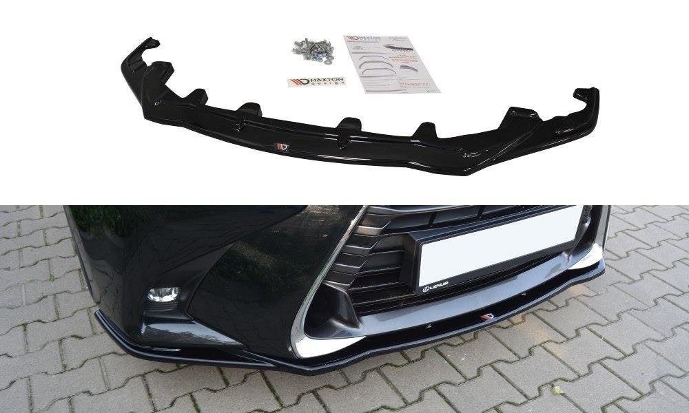 Front Ansatz V.1 für Lexus GS Mk4 Facelift schwarz Hochglanz