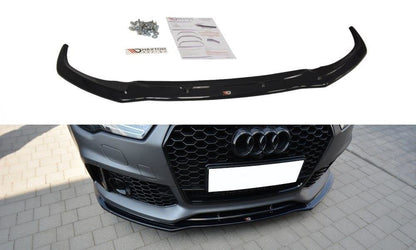 Front Ansatz V.1 für Audi RS7 C7 schwarz Hochglanz