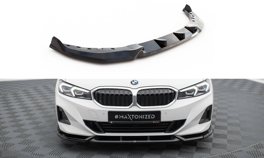 Front Ansatz für BMW 3er Limousine / Touring G20 / G21 Facelift schwarz Hochglanz