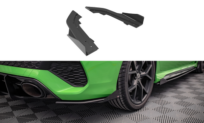 Street Pro Heck Ansatz Flaps Diffusor +Flaps für Audi RS3 Limousine 8Y schwarz Hochglanz