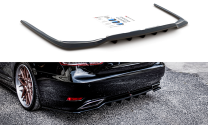 Mittlerer Cup Diffusor DTM Look Heck Ansatz für Lexus LS Mk4 Facelift schwarz Hochglanz