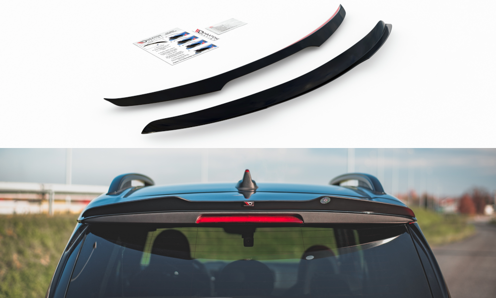 Spoiler CAP für Mini Countryman Mk2 F60 JCW schwarz Hochglanz