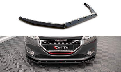 Front Ansatz V.2 für Peugeot 208 GTi Mk1 schwarz Hochglanz
