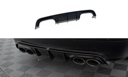 Diffusor Heck Ansatz für Mercedes-Benz CLK W209 schwarz Hochglanz