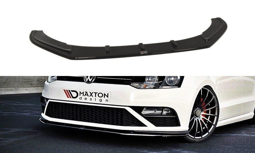 Front Ansatz V.1 für VW Polo GTI Mk5 Facelift schwarz Hochglanz