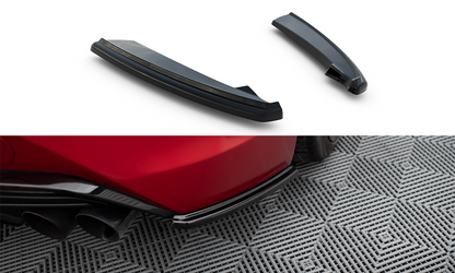 Heck Ansatz Flaps Diffusor für Lexus LC 500 schwarz Hochglanz