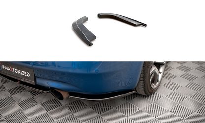 Heck Ansatz Flaps Diffusor für Infiniti G37 Coupe schwarz Hochglanz