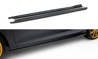 Seitenschweller Ansatz V.2 für Skoda Octavia RS Liftback / Combi Mk4 Facelift schwarz Hochglanz