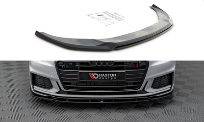 Front Ansatz V.3 für Audi A6 S-Line / S6 C8 / C8 Facelift schwarz Hochglanz