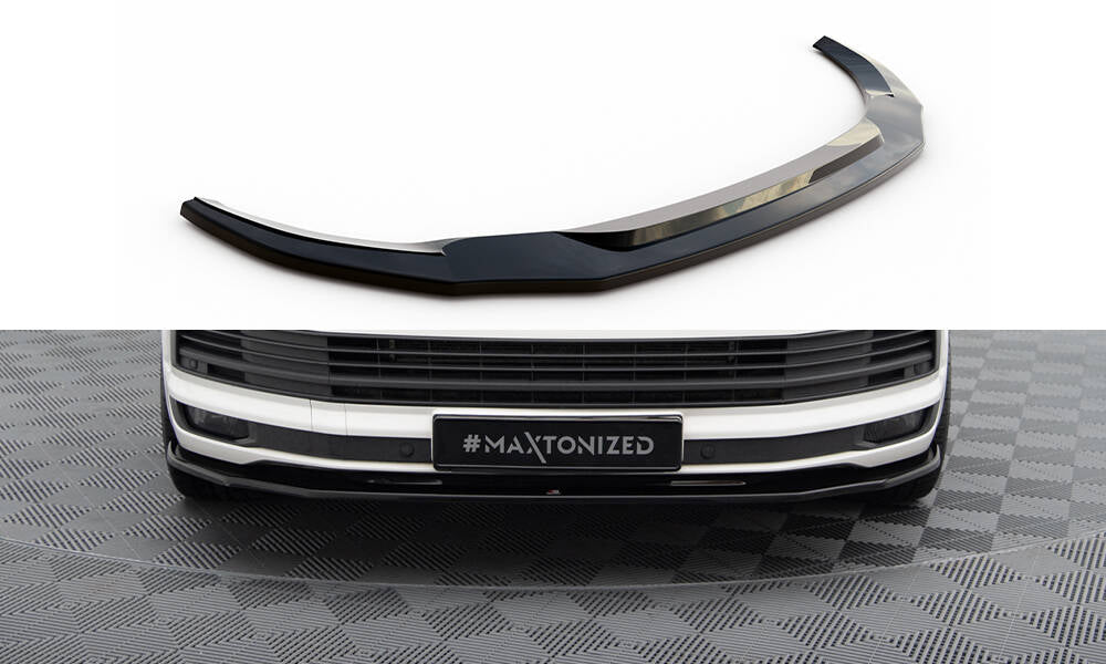 Front Ansatz V.2 für VW T6  schwarz Hochglanz