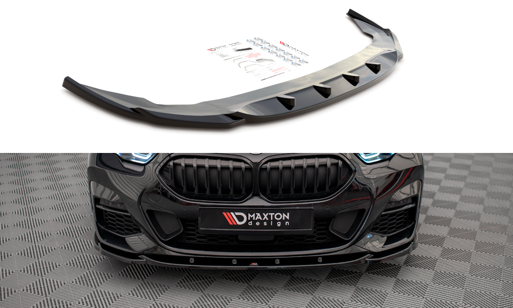 Front Ansatz V.1 für BMW 2 Gran Coupe M-Paket / M235i F44 schwarz Hochglanz