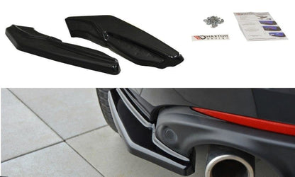 Heck Ansatz Flaps Diffusor für Renault Laguna mk 3 Coupe schwarz matt