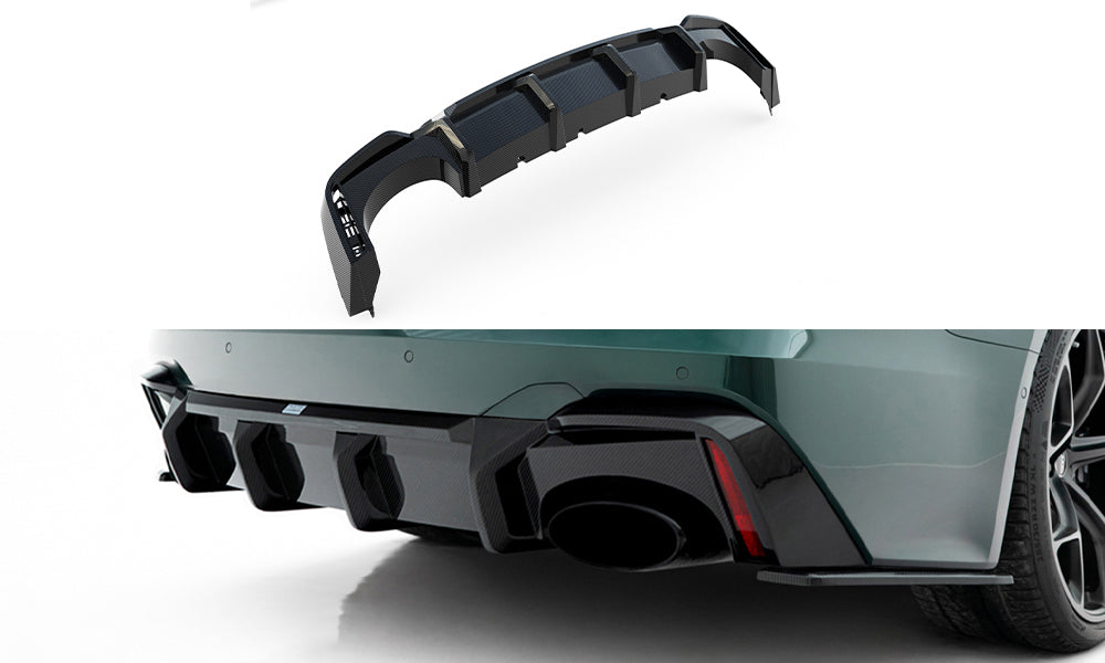 Prepreg Carbon Fiber Diffusor Heck Ansatz für Audi RS7 C8 C8  (version mitout towbar)