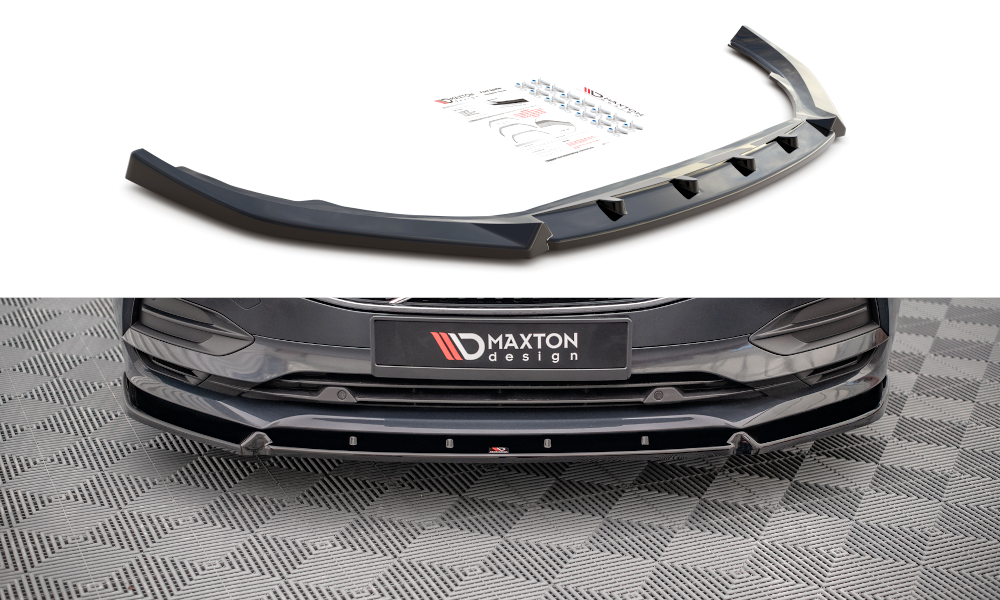 Front Ansatz V.2 für Volvo V90 Mk2 schwarz Hochglanz