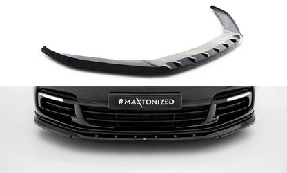 Front Ansatz V.1 für Porsche Panamera E-Hybrid / Panamera 4S 971 schwarz Hochglanz
