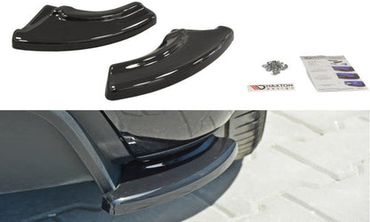 Heck Ansatz Flaps Diffusor für Abarth Punto Evo  schwarz Hochglanz