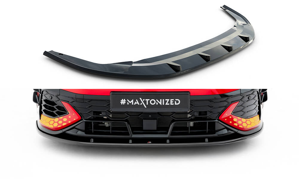 Front Ansatz V.2 für VW Golf GTI Clubsport Mk8 Facelift schwarz Hochglanz