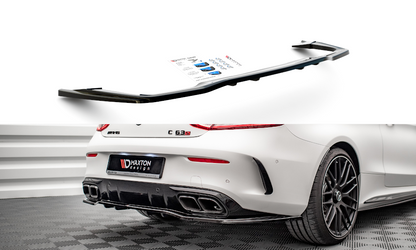 Mittlerer Cup Diffusor DTM Look Heck Ansatz für Mercedes-AMG C 63 AMG Coupe AMG Aero Pack C205 Facelift schwarz Hochglanz