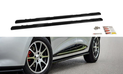 Seitenschweller Ansatz für Renault Clio Mk4 schwarz Hochglanz