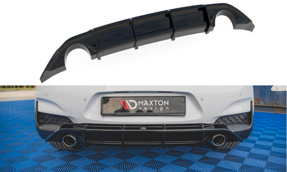 Diffusor Heck Ansatz V.3 für Hyundai I30 N Mk3 Hatchback schwarz Hochglanz