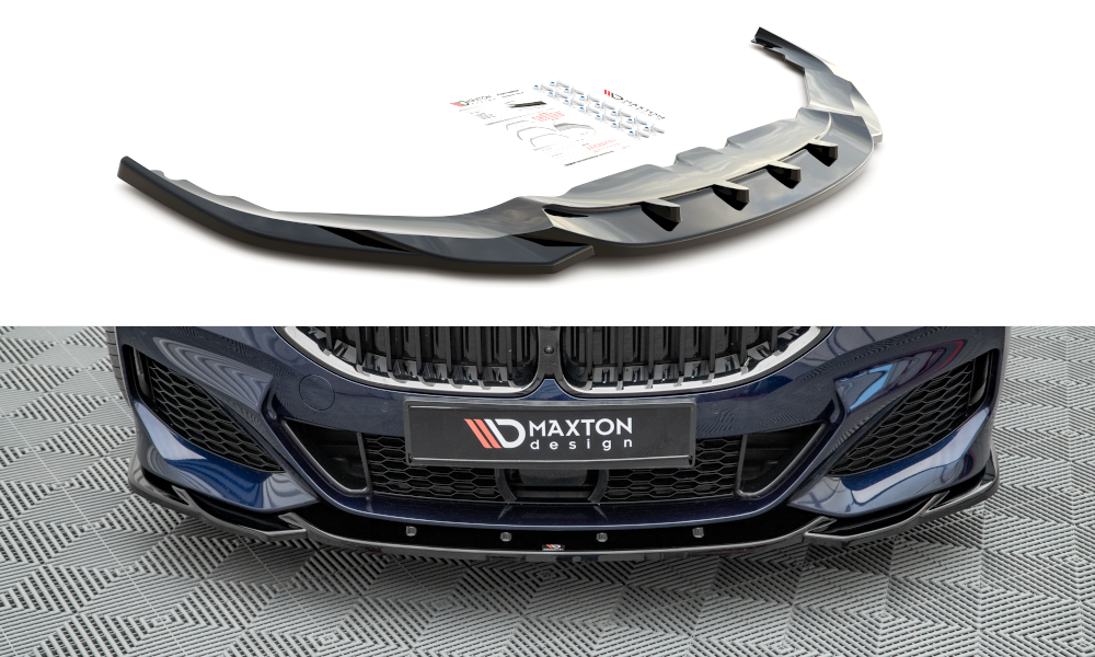 Front Ansatz V.4 für BMW 8 Coupe M-Paket G15 / 8 Gran Coupe M-Paket G16 schwarz Hochglanz