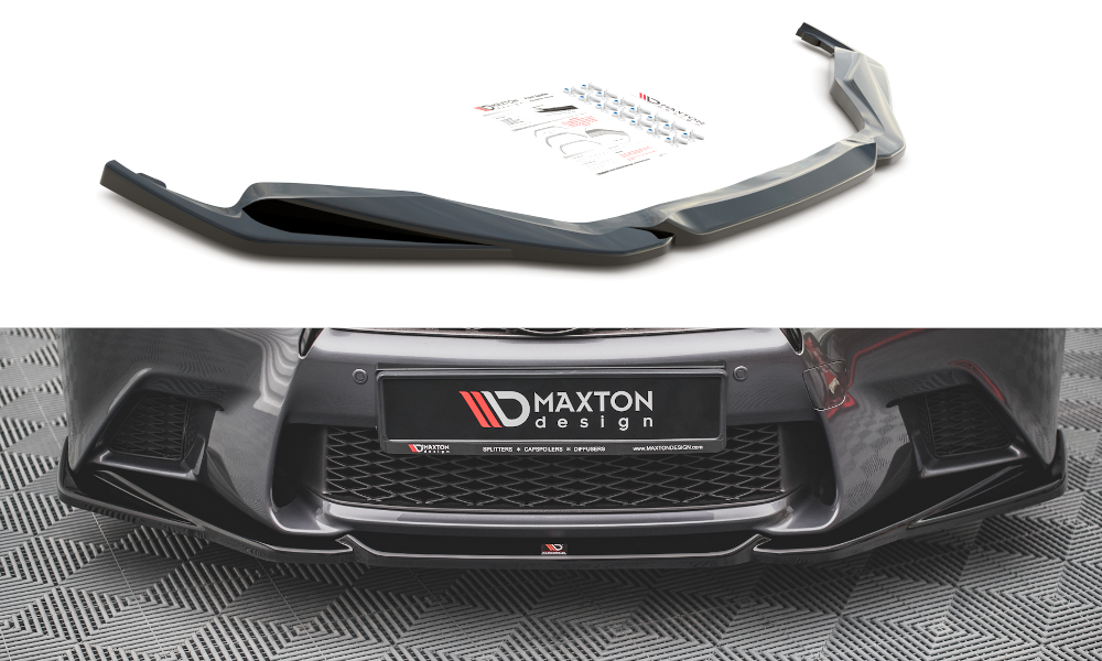 Front Ansatz V.2 für Lexus GS F Sport Mk4 (L10) schwarz Hochglanz