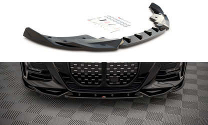 Front Ansatz V.2 für BMW 4er M-Paket / M440i G22 / G23 / G22 Facelift / G23 Facelift schwarz Hochglanz