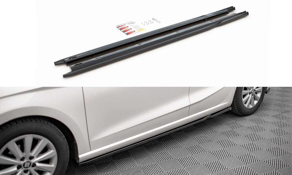 Seitenschweller Ansatz V.2 für Seat Ibiza FR/ Standard Mk5 schwarz Hochglanz