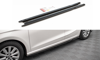Seitenschweller Ansatz V.2 für Seat Ibiza FR/ Standard Mk5 schwarz Hochglanz
