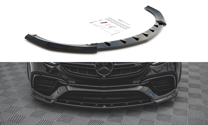 Front Ansatz V.3 für Mercedes-Benz E63 AMG Kombi/Limousine S213/W213 schwarz Hochglanz