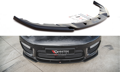 Front Ansatz V.2 für Porsche Panamera Turbo 970 Facelift schwarz Hochglanz